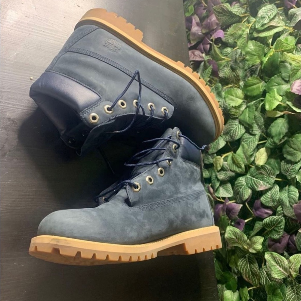 Navy Blue Timbs